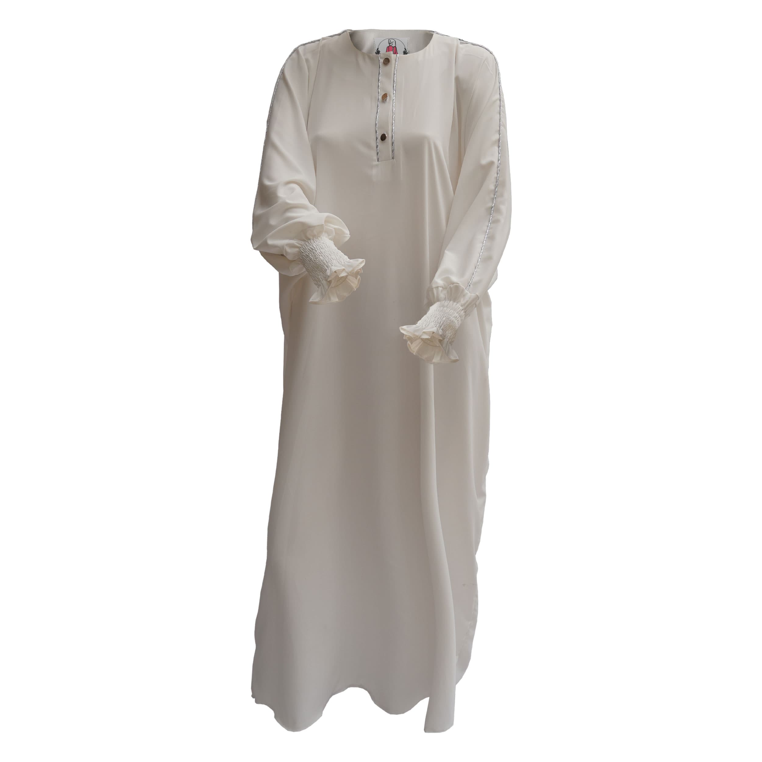 عبای بلند با مچ کش دوزی شده کد 128