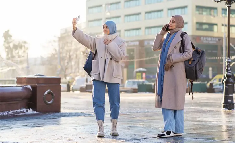 پیراهن زمستانی بلند اسلامی